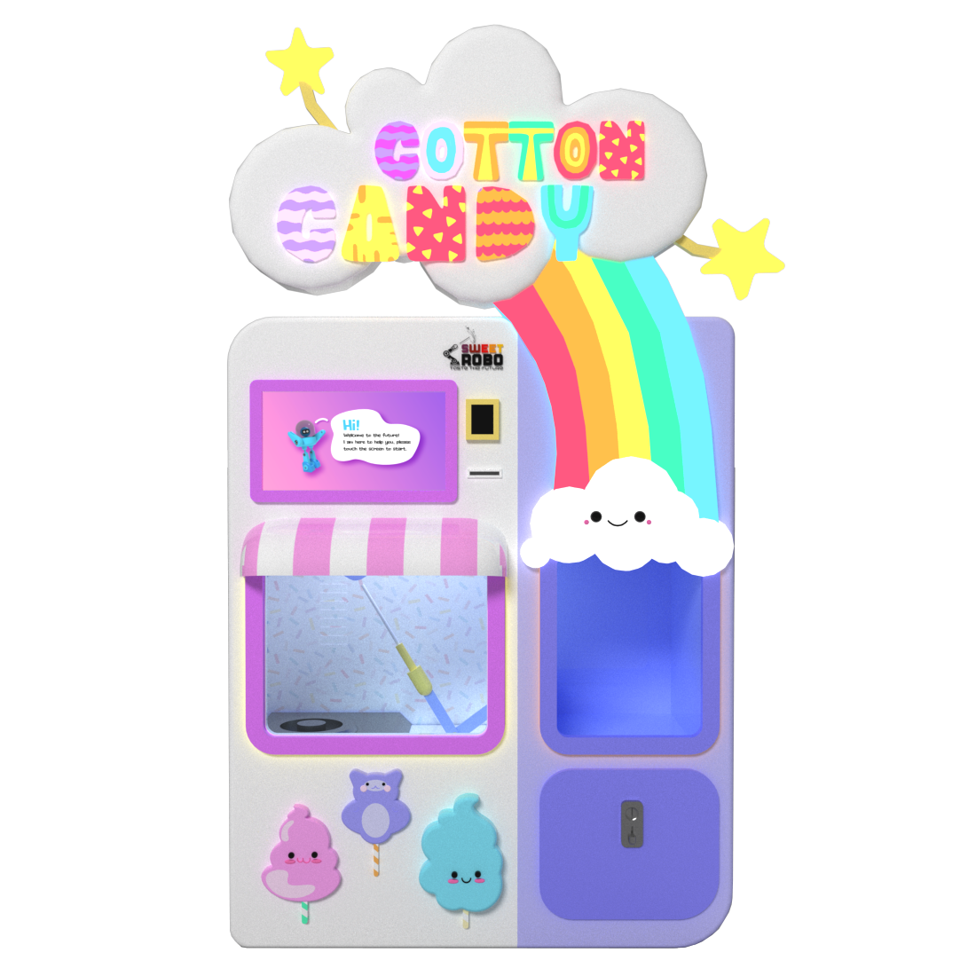 Sweet Robo Cotton Candy Robot VX