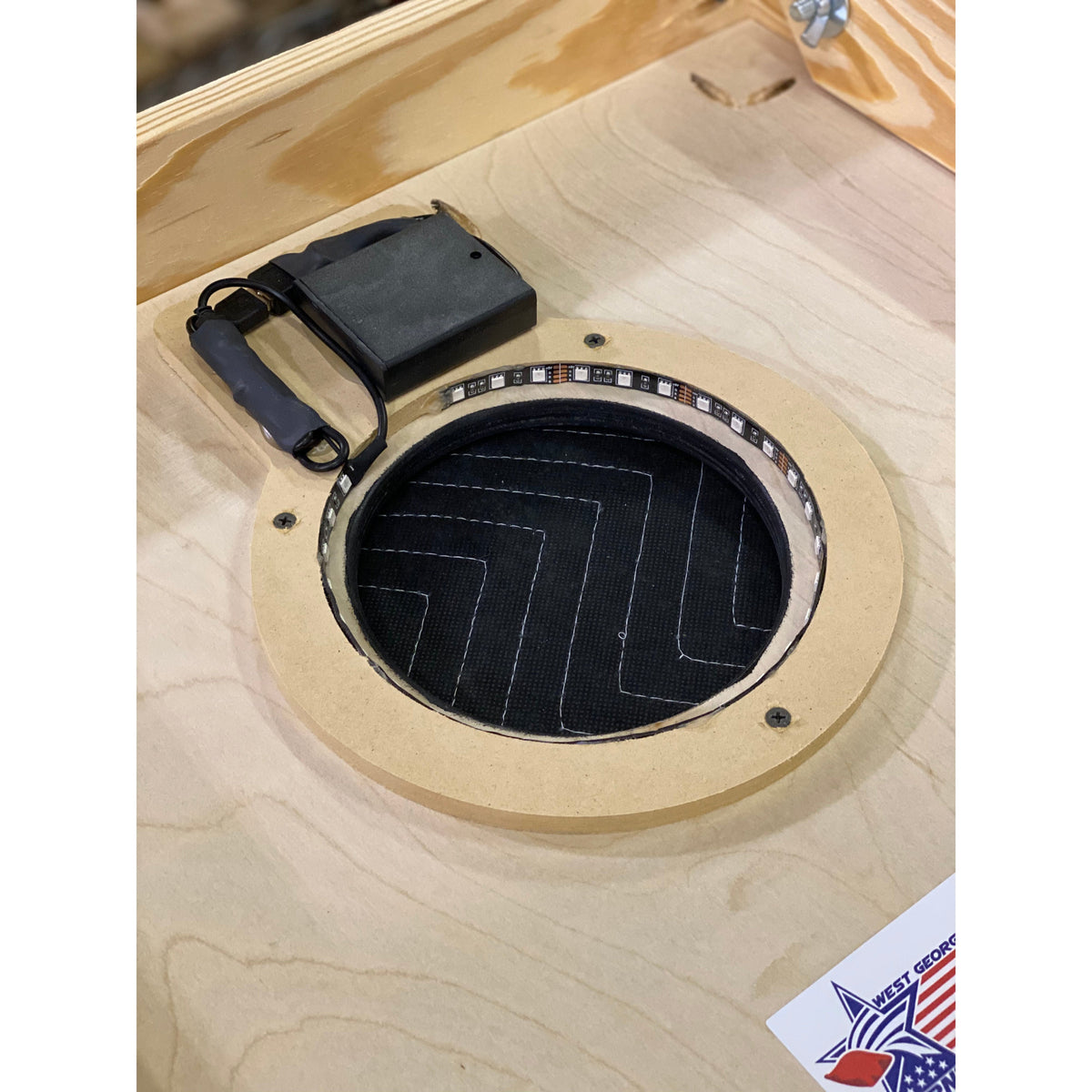 Bluetooth Multi Color Battery Operated Cornhole LED Hole Lights - Set of 2