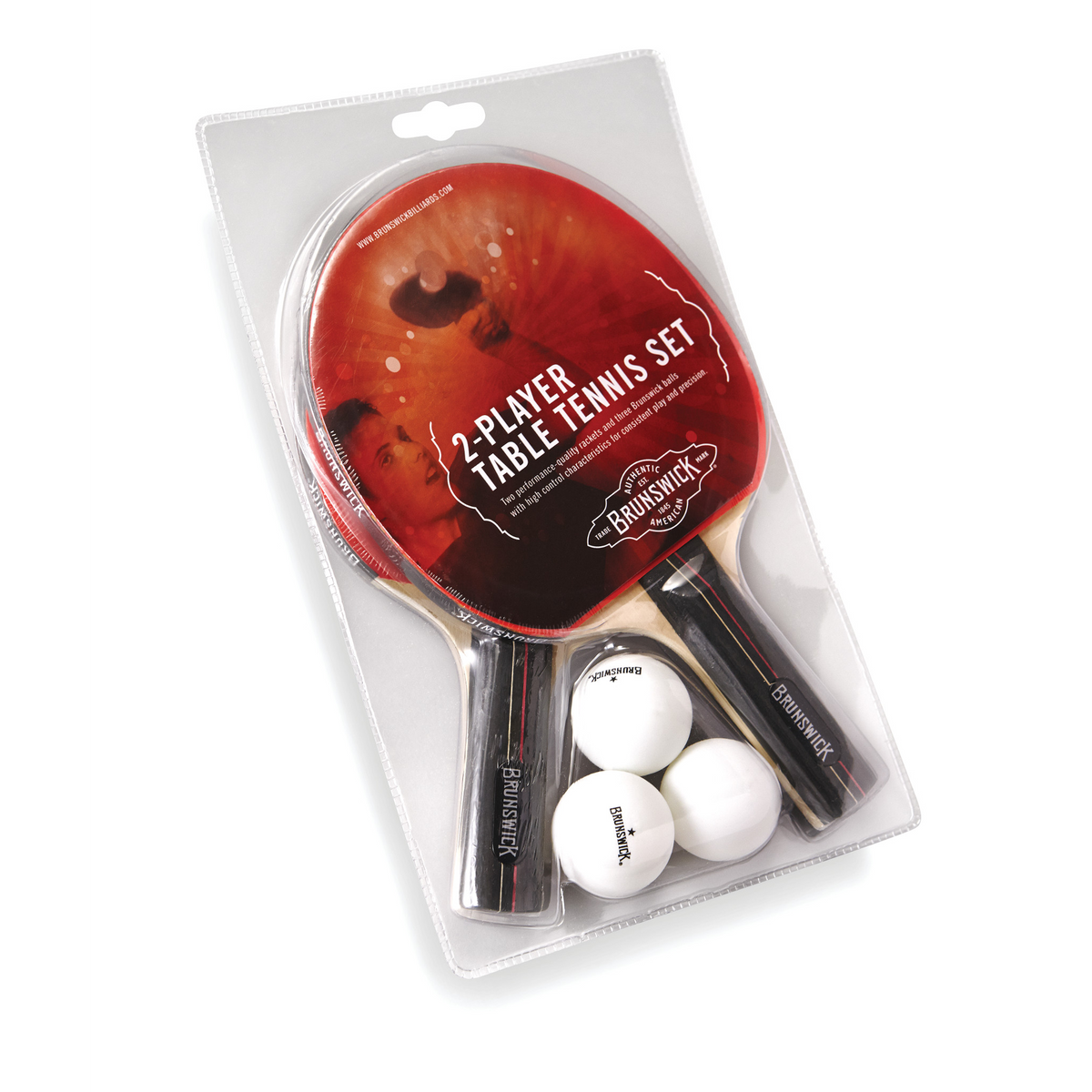 Brunswick Table Tennis 2pcs Paddle and Ball Set