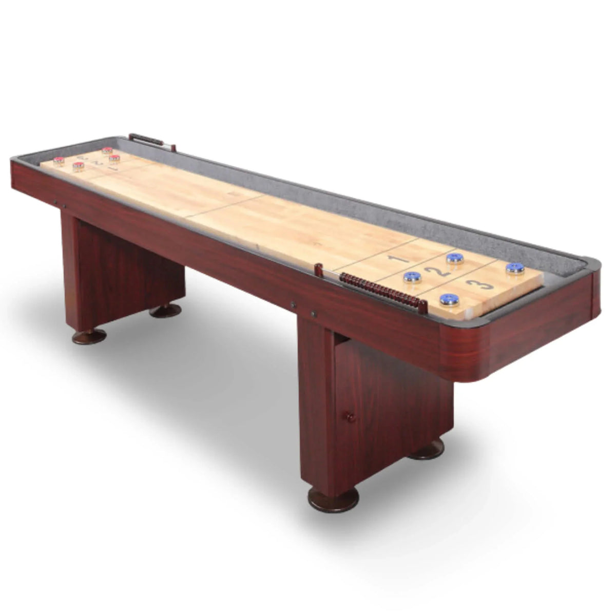 Hathaway Games Challenger Shuffleboard Table in Dark Cherry Finish