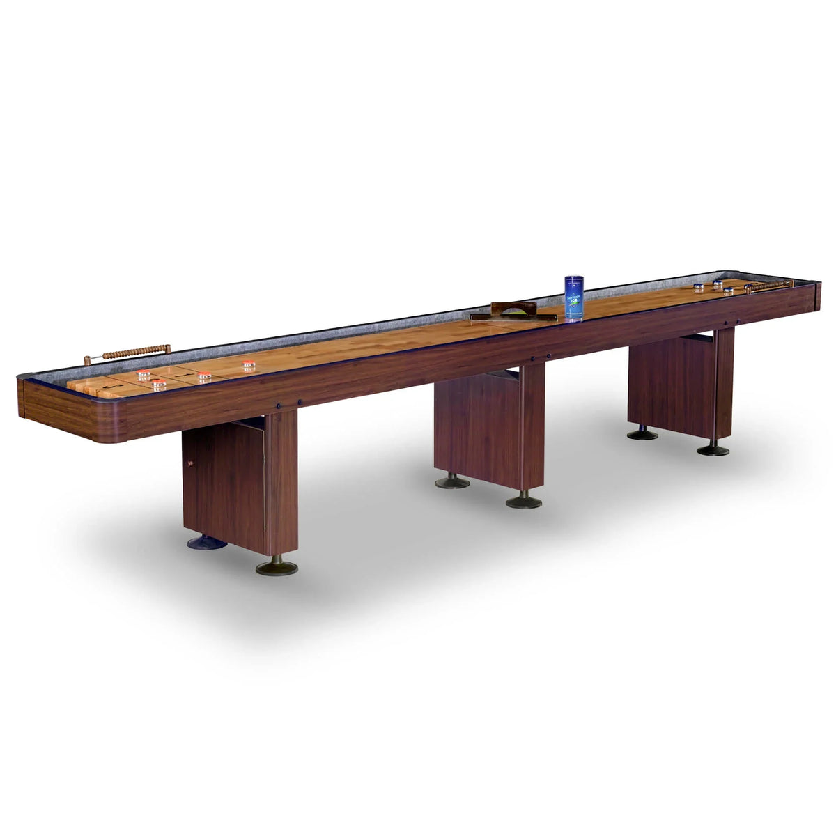 Hathaway Games Challenger Shuffleboard Table in Walnut Finish