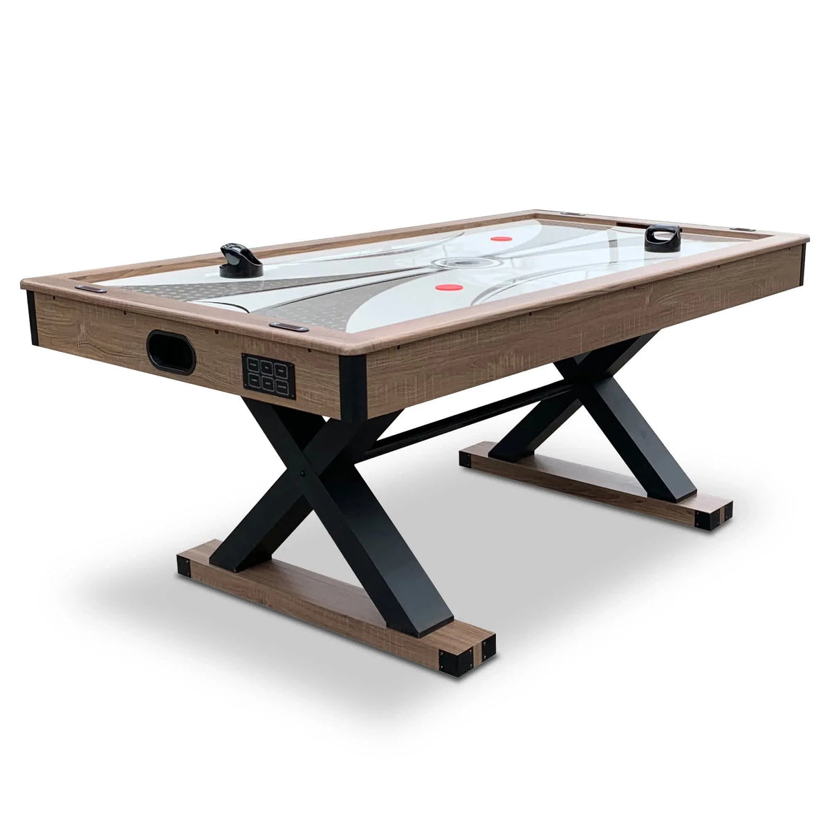 Hathaway Games Excalibur 6-ft Air Hockey Table with LED Scoring and Table Tennis Top