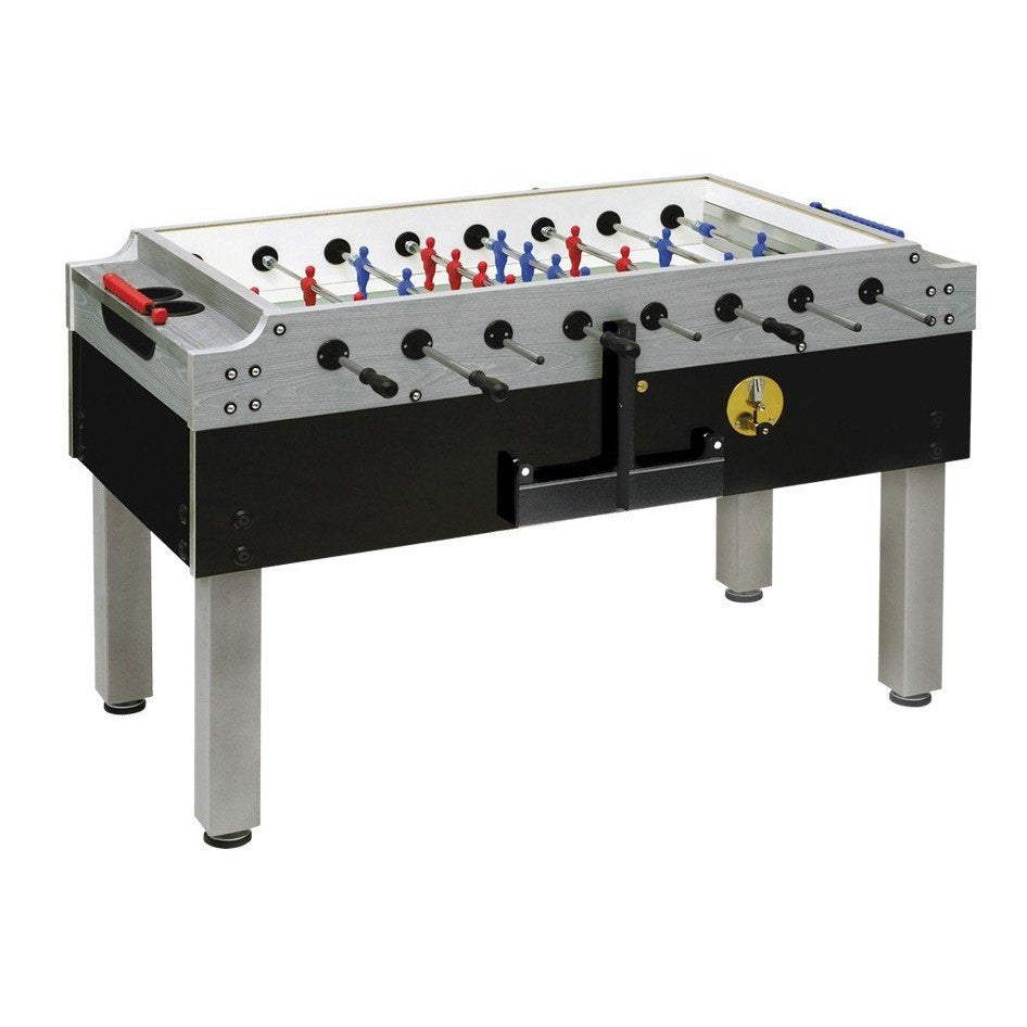 Garlando Olympic Silver Coin Operated Indoor Foosball Table