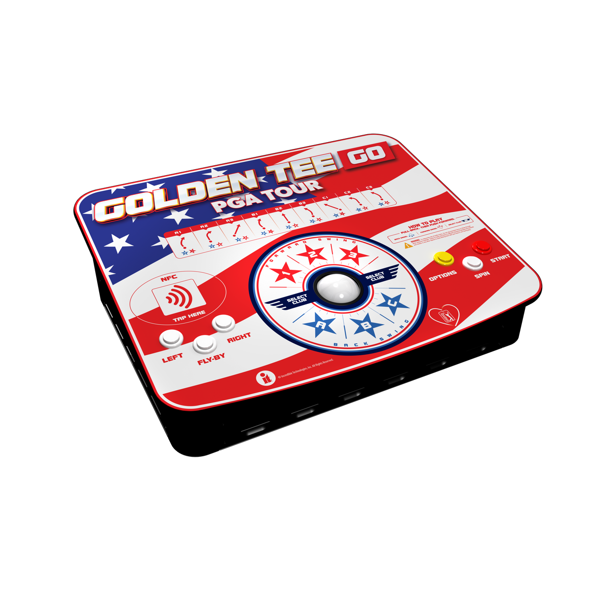 Incredible Technologies Golden Tee GO PGA Tour Stars and Stripes Edition
