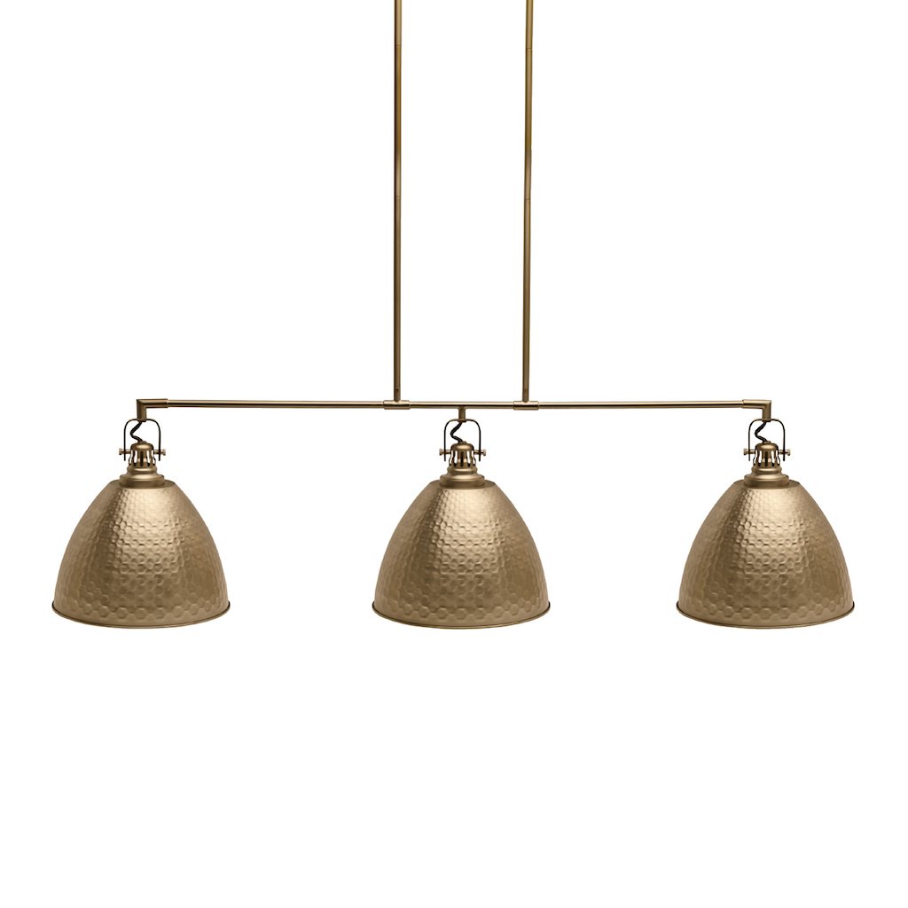 HJ Scott Industrial Hammered Metal Light