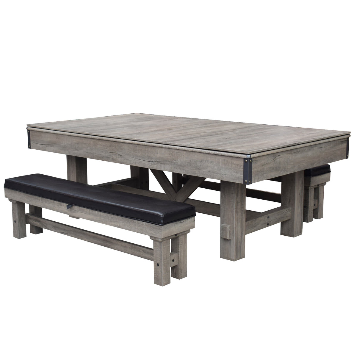 Hathaway Games Logan 7-ft Pool Table Combo Set with Benches