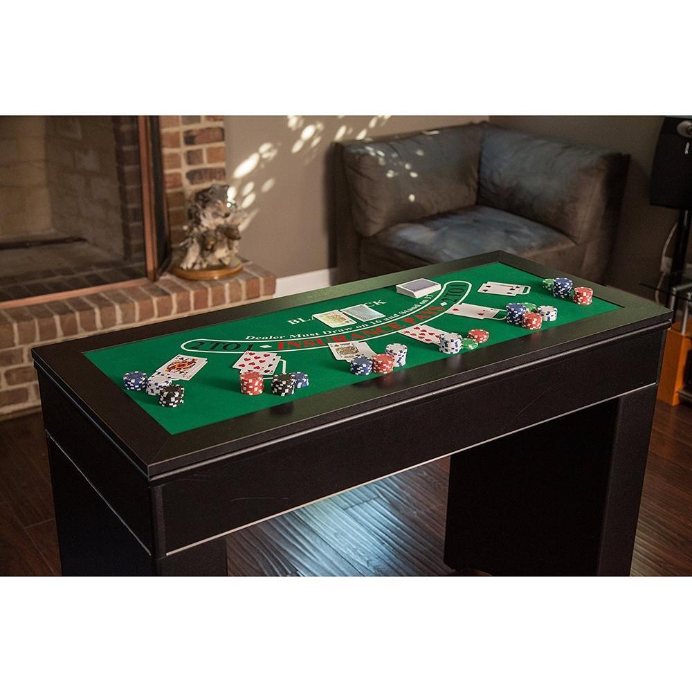 Hathaway Games Monte Carlo 4 in 1 Casino Game Table Blackjack Roulette Craps