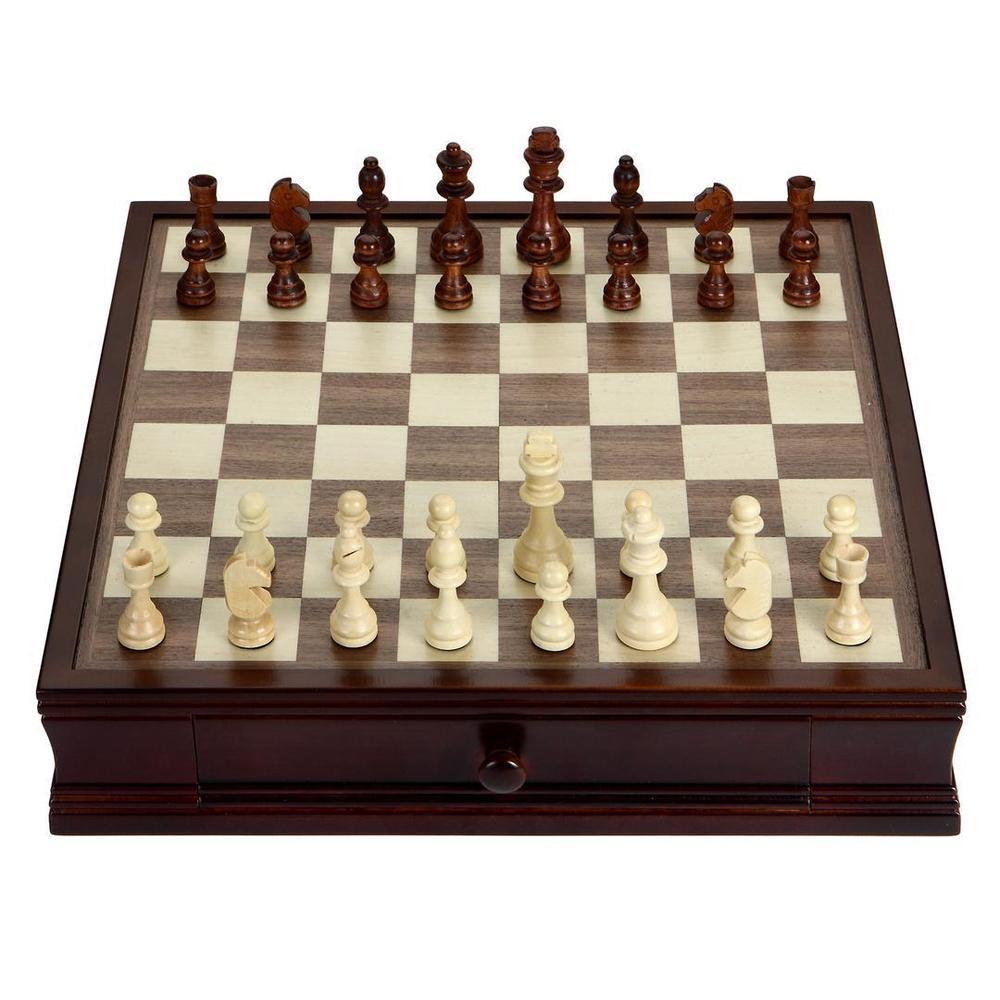 Hathaway Games Prodigy Wood Chess & Checkers Set