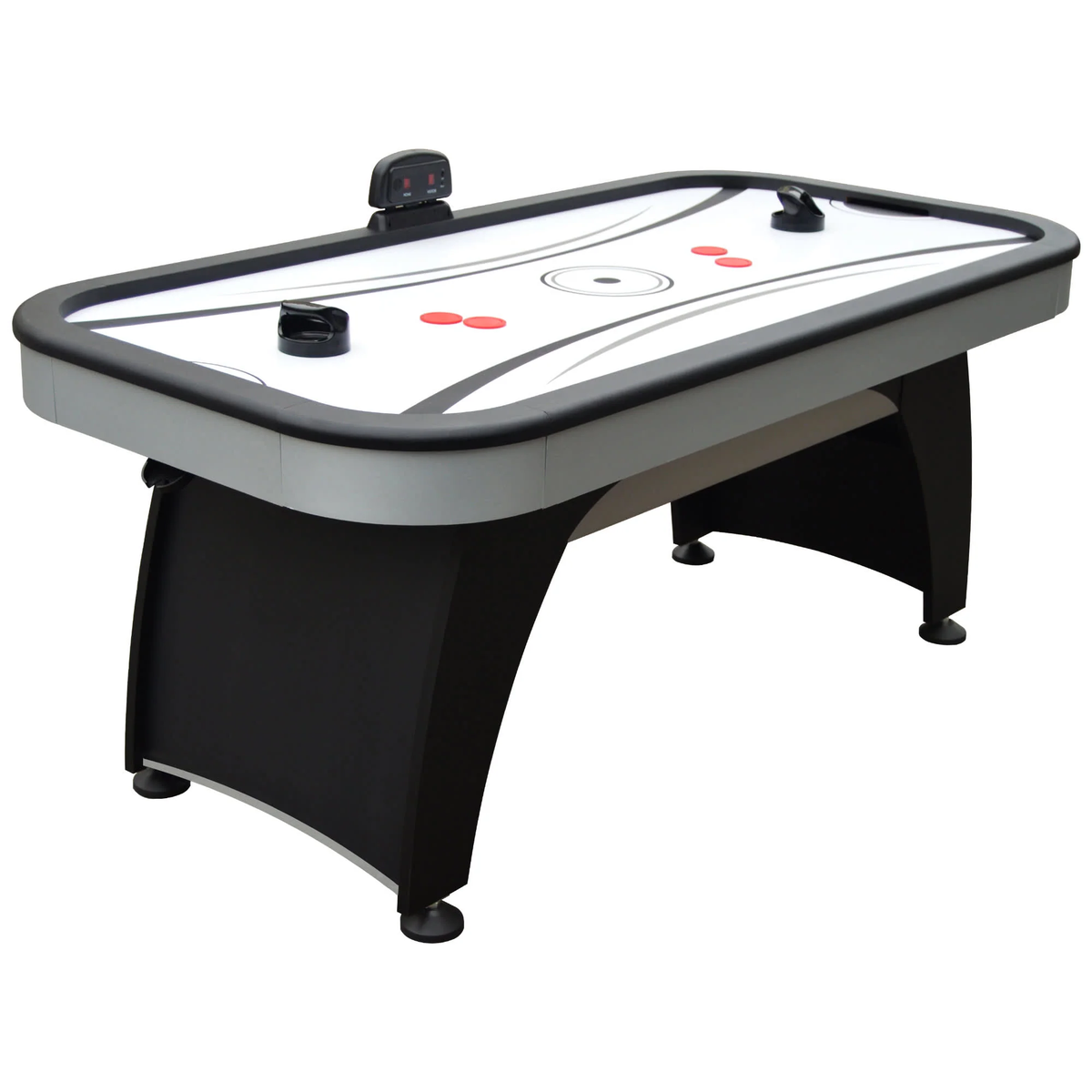 Hathaway Games Silverstreak 6ft Air Hockey Table with LED Scoring