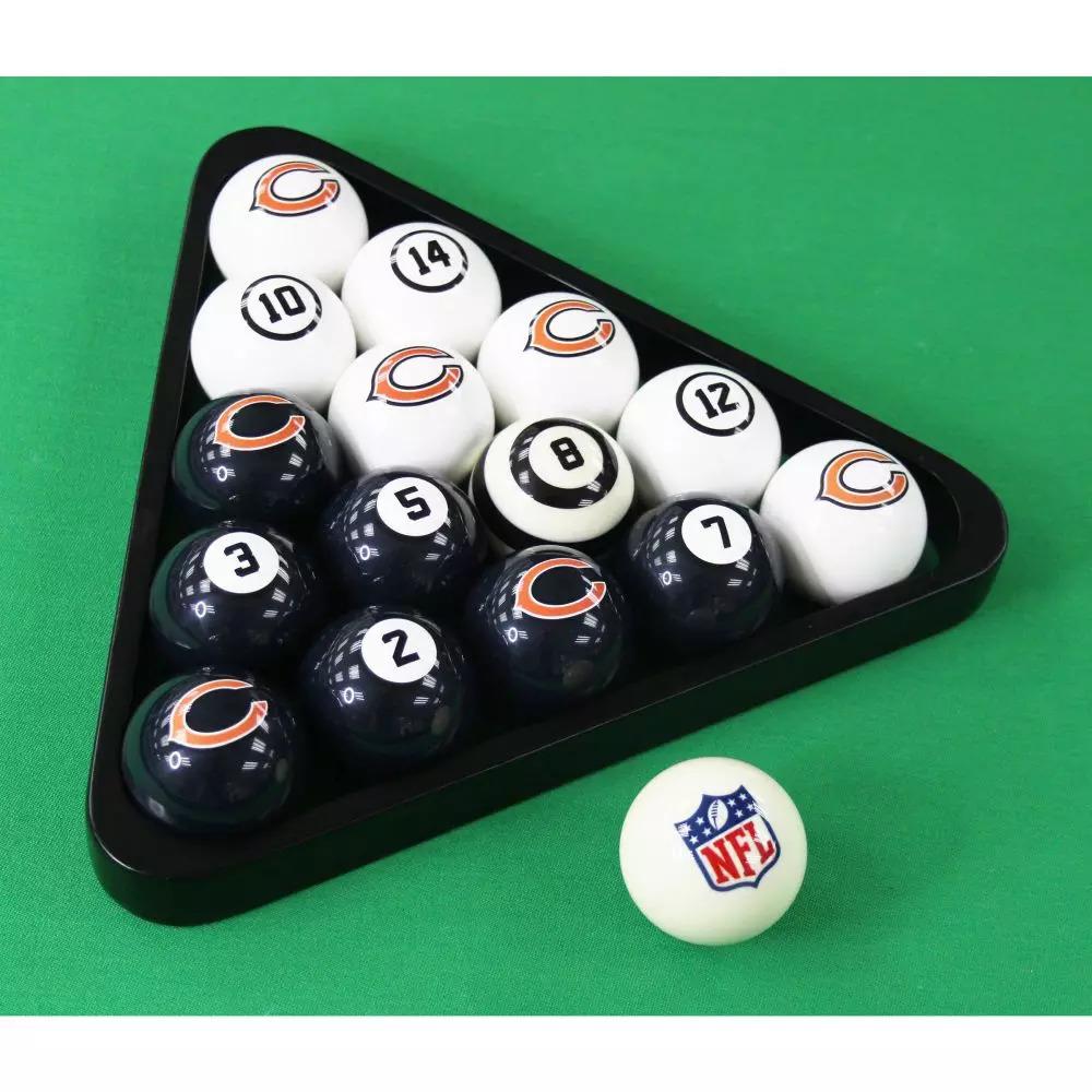 Imperial Chicago Bears Billiard Balls with Numbers