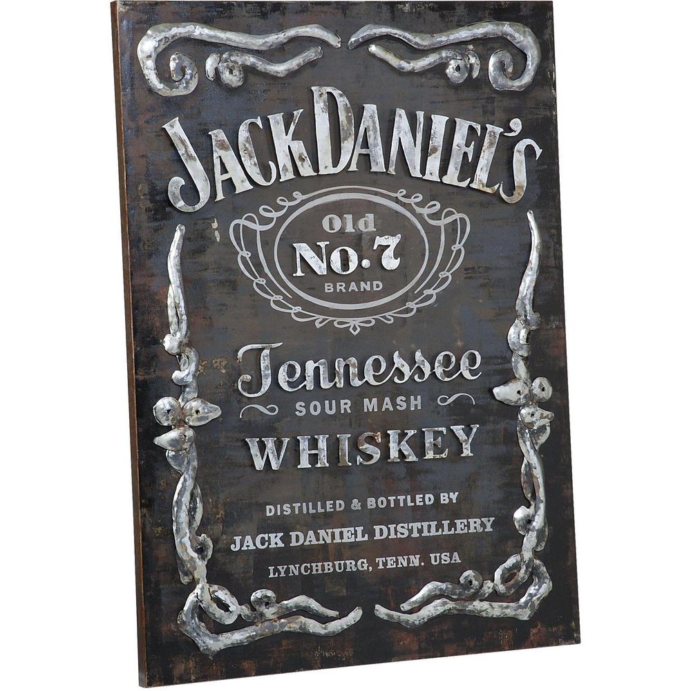 Jack Daniel's Label Metal Wall Art