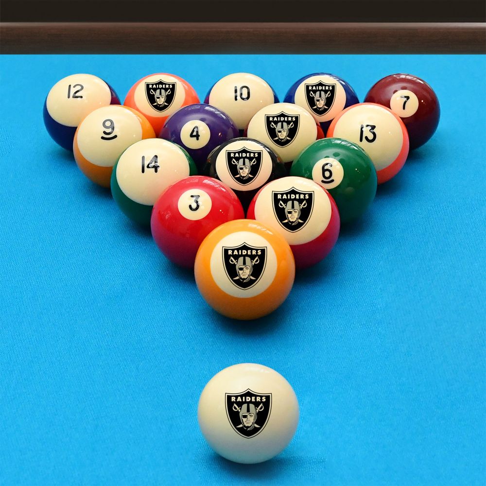 Imperial Las Vegas Raiders Billiard Balls with Numbers