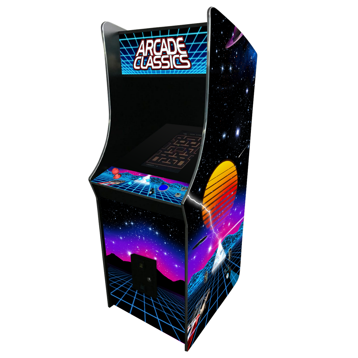 Pac-Man Style Arcade Cabinet Multicade