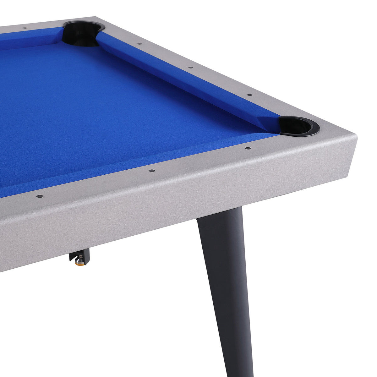 Playcraft Santorini 7’ Outdoor Slate Pool Table with Dining Top Benches and Ping Pong