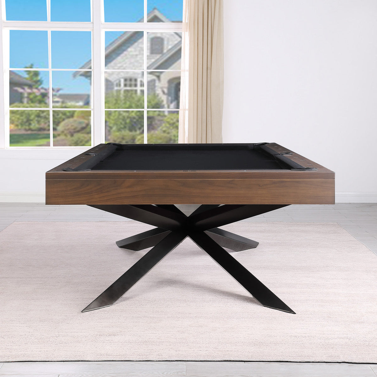 Playcraft Stella 8' Slate Pool Table in Dark Walnut Finish