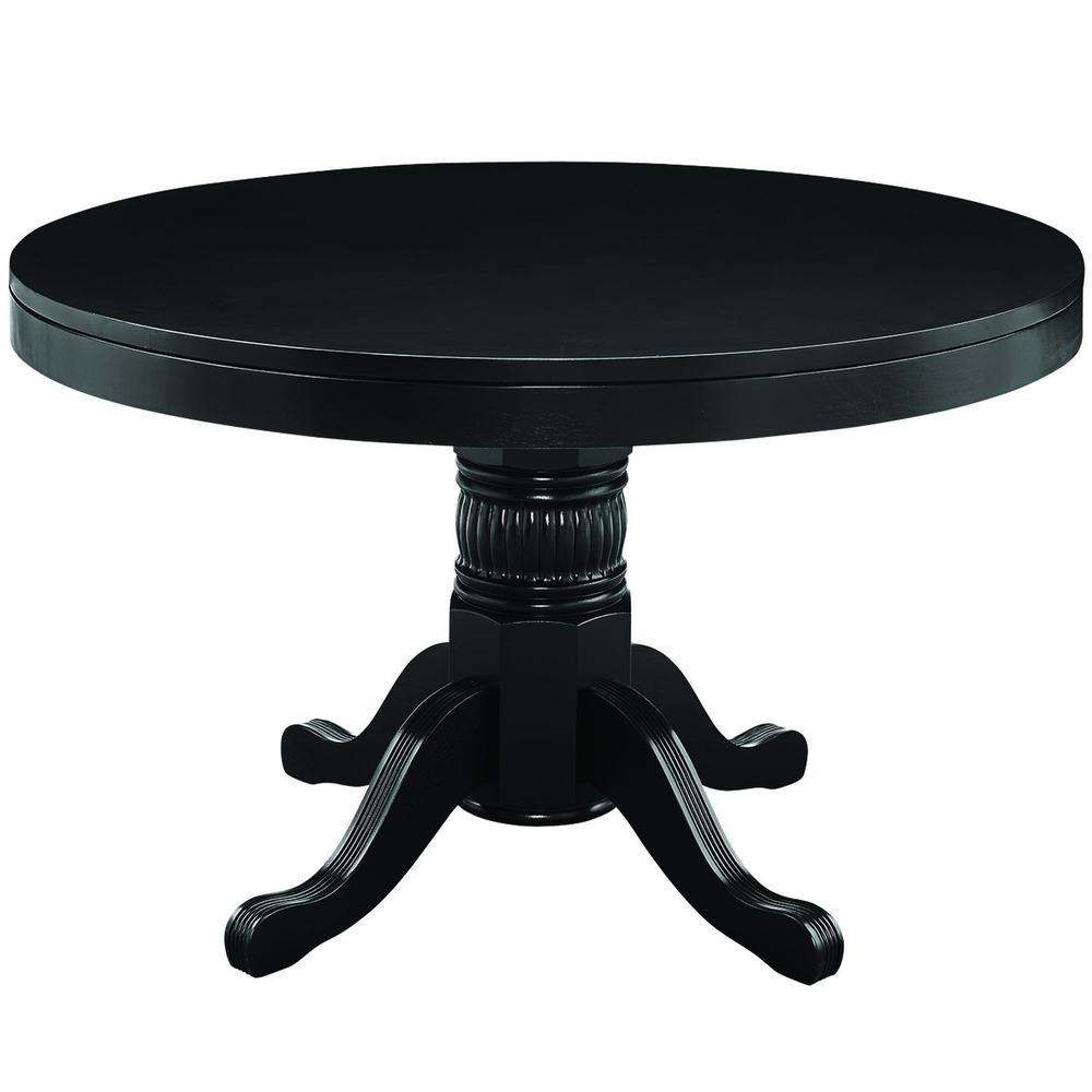 RAM Game Room 48" Poker and Multi-Use Game Table - Black