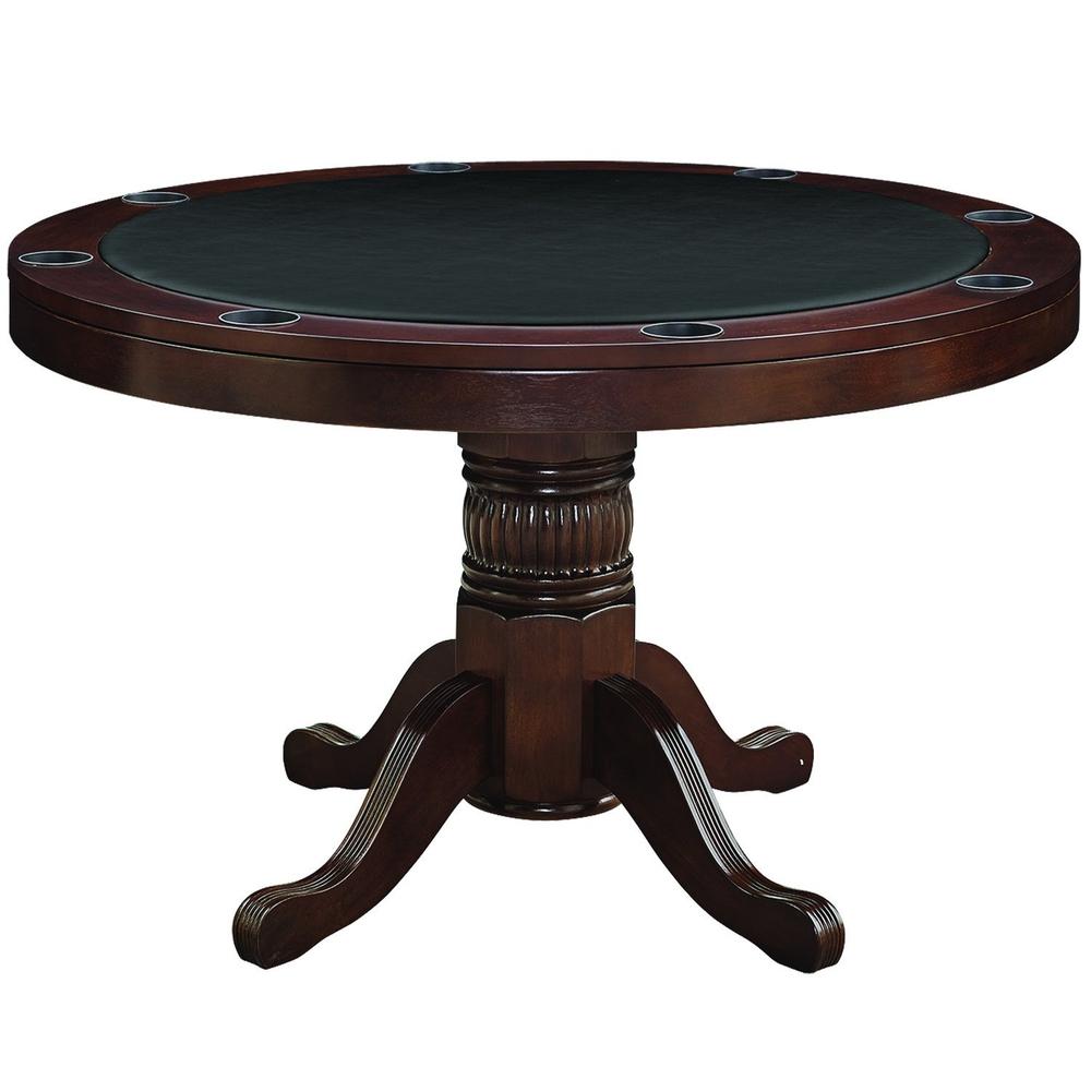 RAM Game Room 48"  Poker and Multi-Use Game Table - Cappuccino