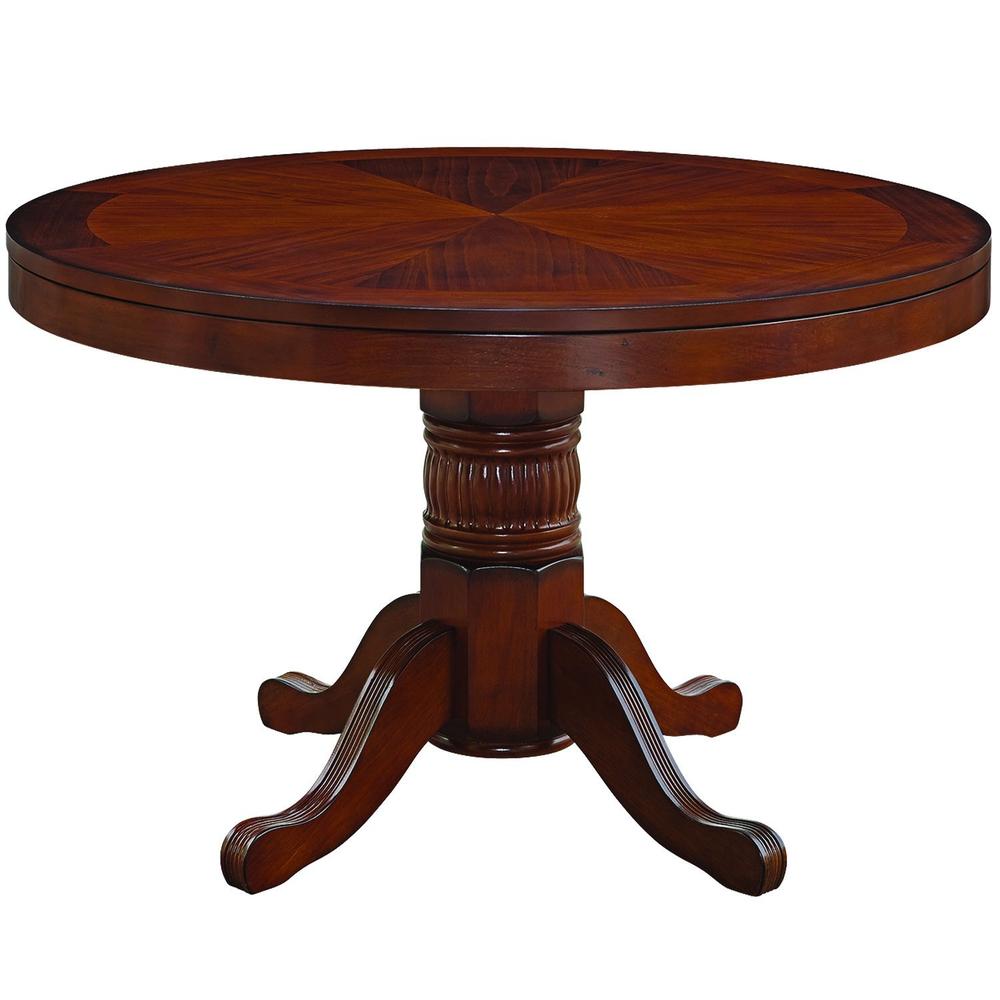 RAM Game Room 48" Poker and Multi-Use Game Table - Chestnut