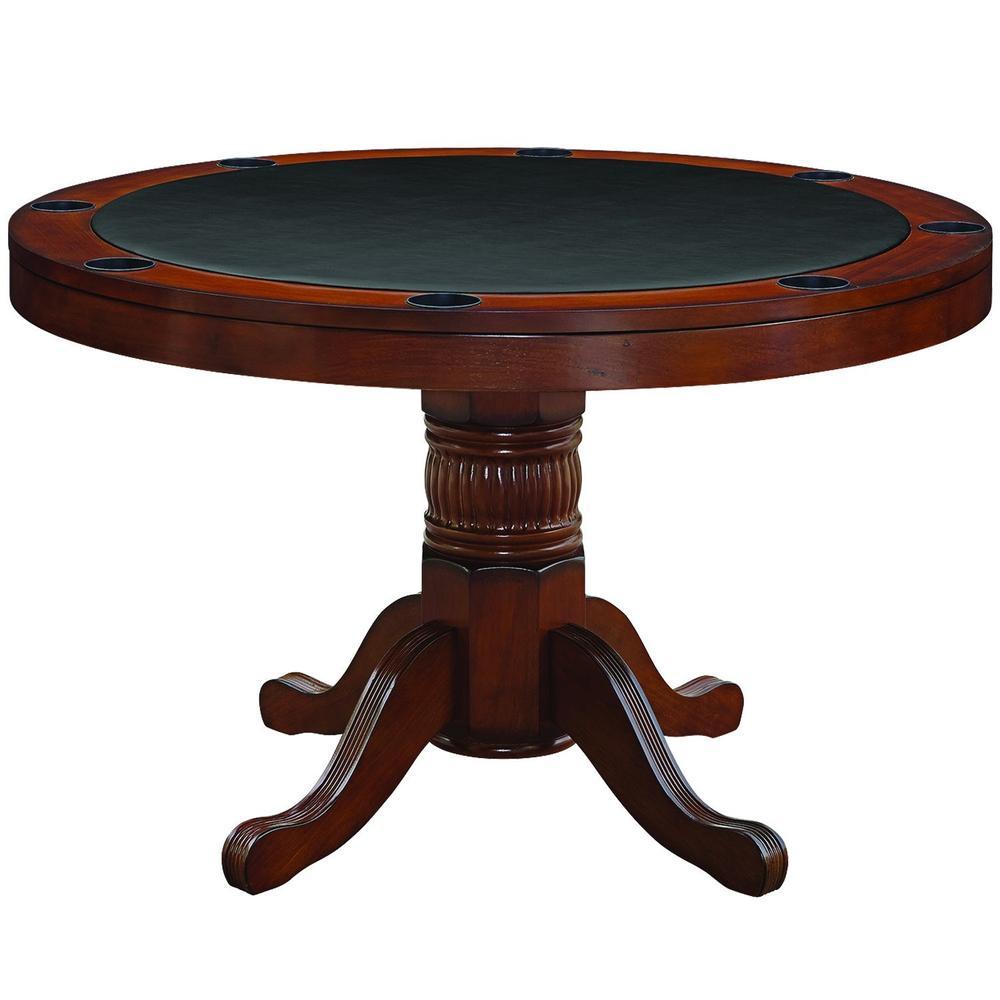 RAM Game Room 48" Poker and Multi-Use Game Table - Chestnut