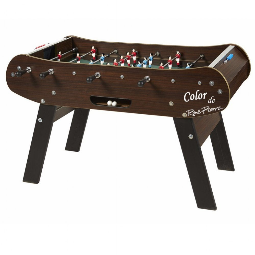 René Pierre Color Wenge Foosball Table in Dark Brown