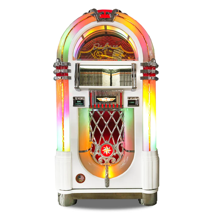 Rock-Ola Bubbler CD Jukebox in Gloss White Finish