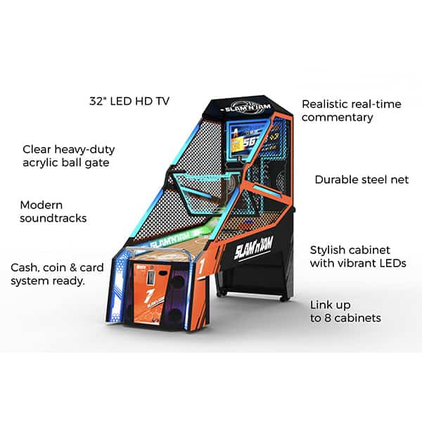 LAI Games Slam N Jam Basketball Arcade Game