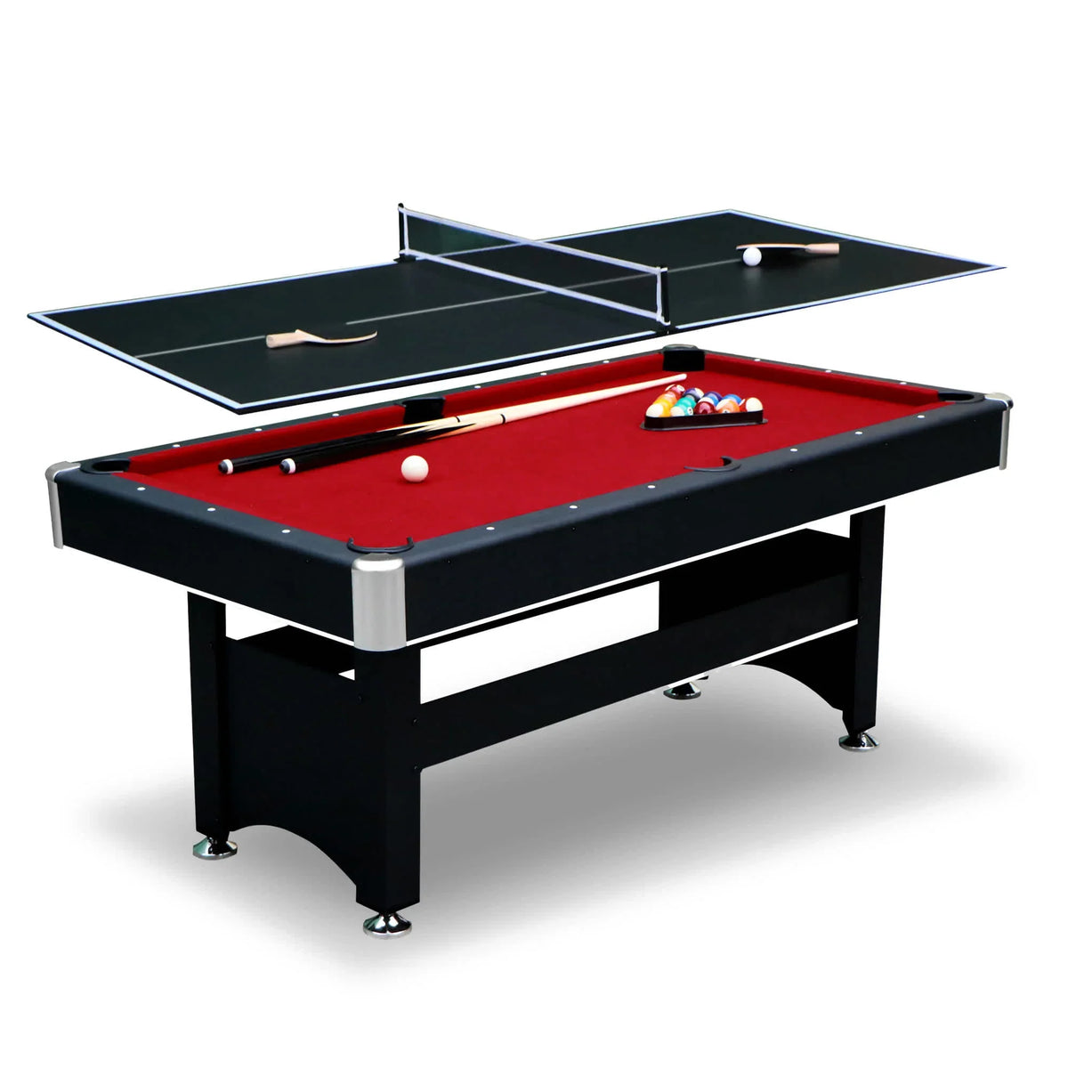 Spartan 6-ft Pool Table with Table Tennis Top