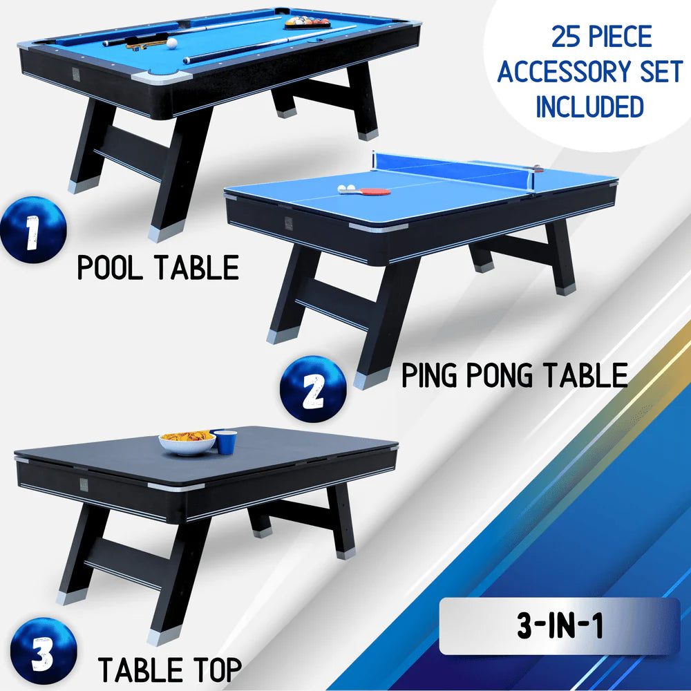 Freetime Fun Sports 7' Pool Table with Top
