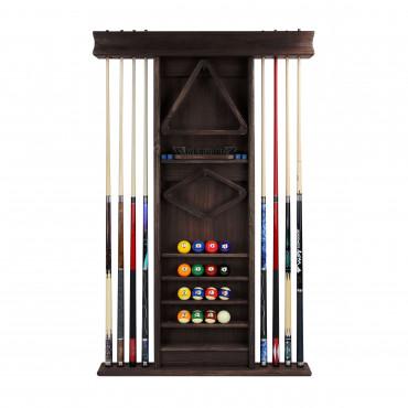 Weathered Dark Chestnut Deluxe Wall Rack