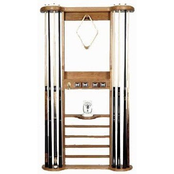 Berner Billiards 8 Cue Wall Rack