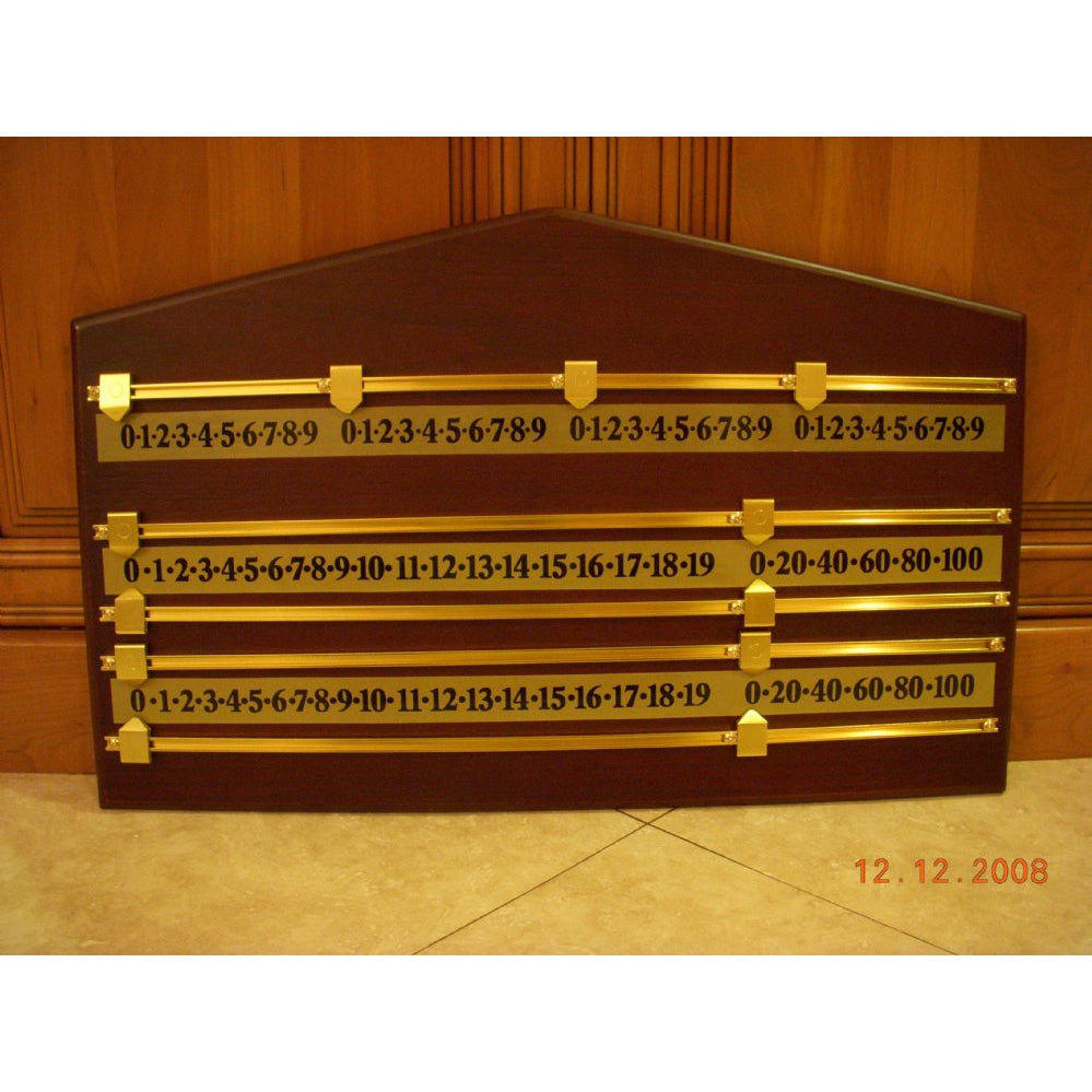 Berner Billiards Shuffleboard Wall Score Board