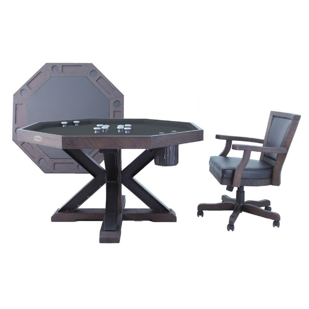 Berner Billiards The Weathered 3 in 1 Table - Octagon 48"