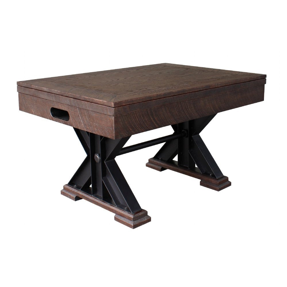 Berner Billiards The Weathered Rectangular Slate Bumper Pool Table