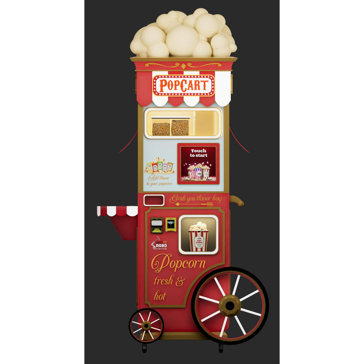 Sweet Robo Popcart Machine