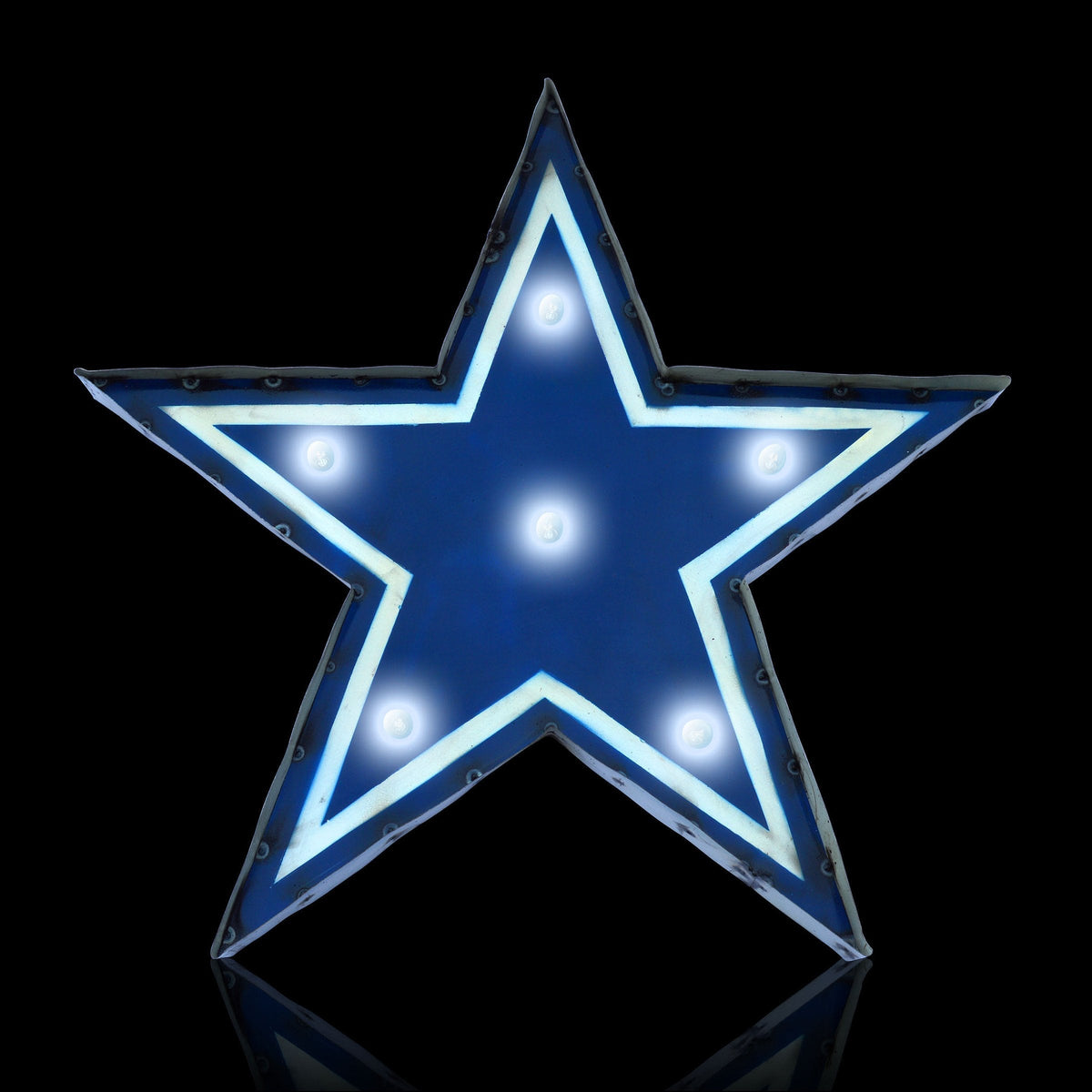 Imperial Lighted Recycled Metal Sign (Various Teams)