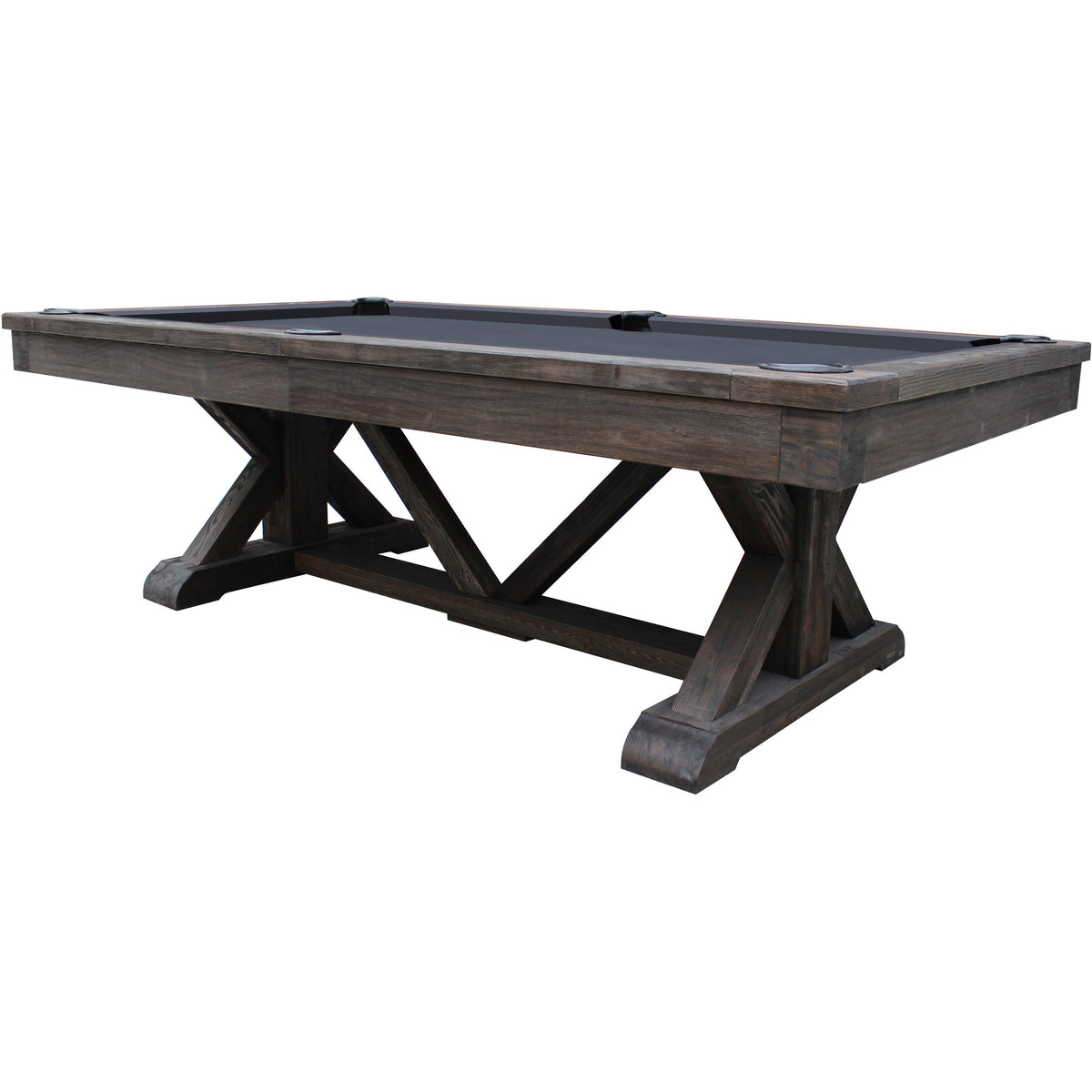 Playcraft Brazos River 8' Slate Pool Table - Leather Drop Pockets