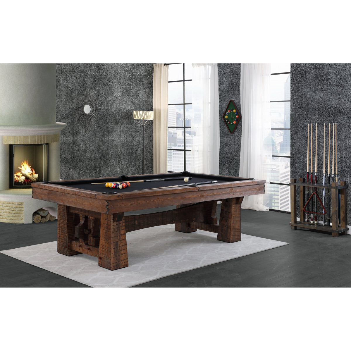 Playcraft Bull Run 8' Slate Pool Table