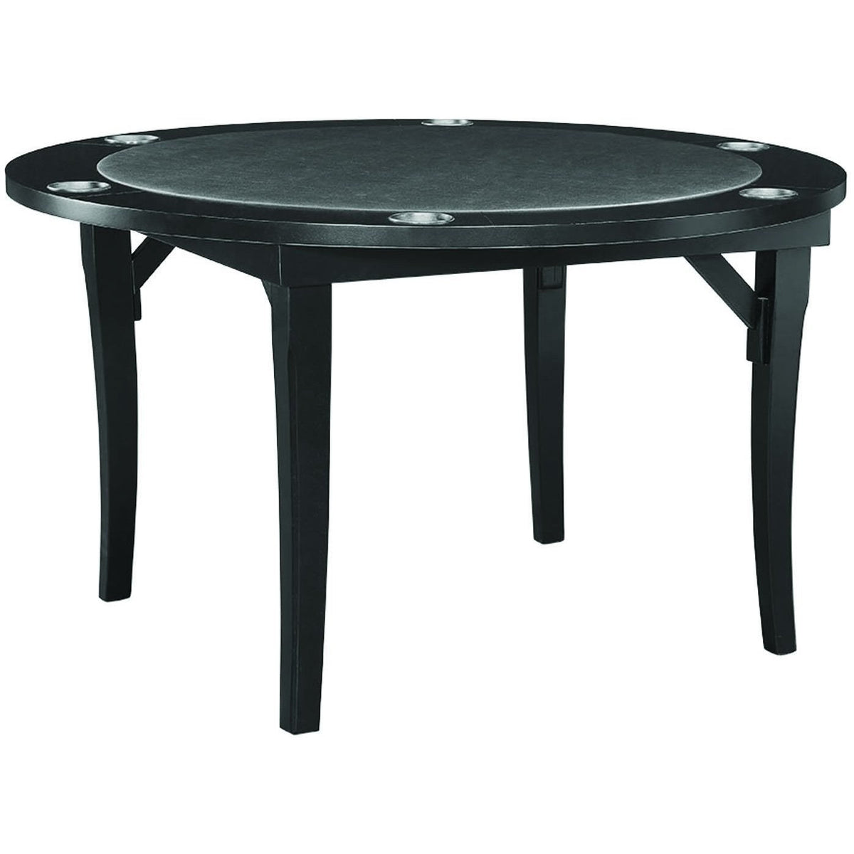 RAM Game Room 48" Folding Game Table - Black