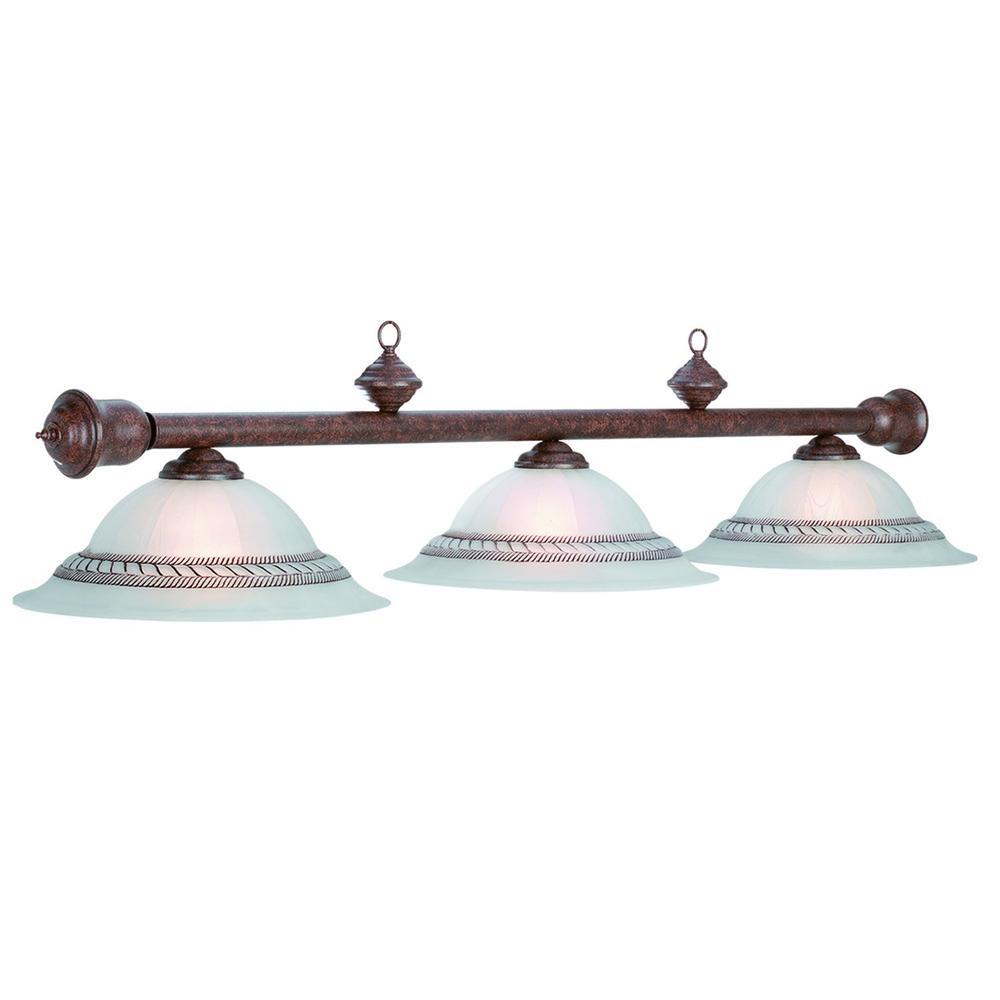 RAM Game Room 59" - 3 Lt Corda Light - Old Brown