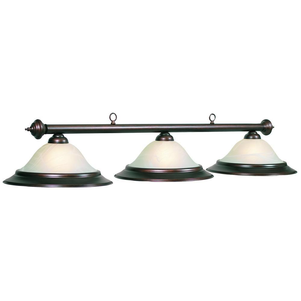 RAM Game Room 60" 3 Lt Billiard Oil Rubbed Finish