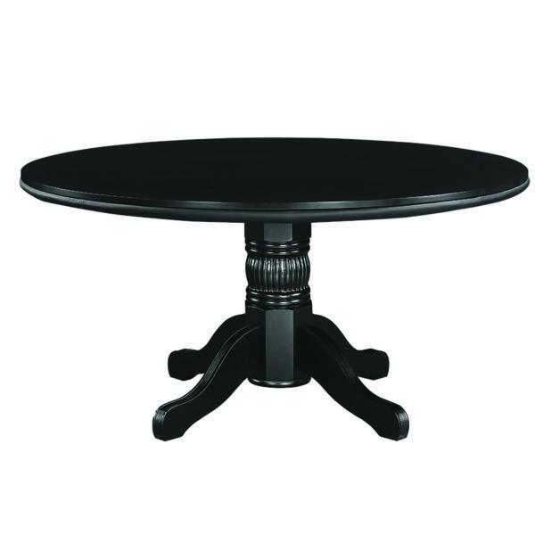 Ram Game Room 60" Poker and Multi-Use Game Table - Black
