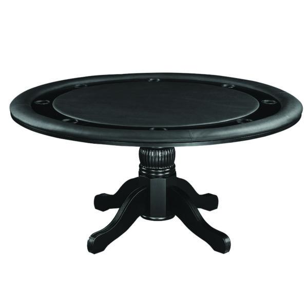 Ram Game Room 60" Poker and Multi-Use Game Table - Black