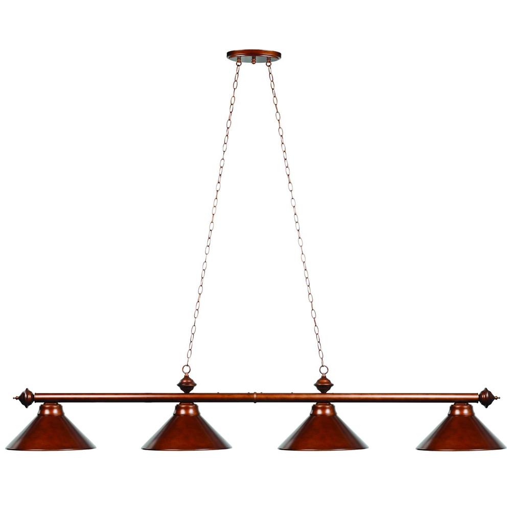RAM Game Room 78" 4 Lt Billiard Light - Chestnut