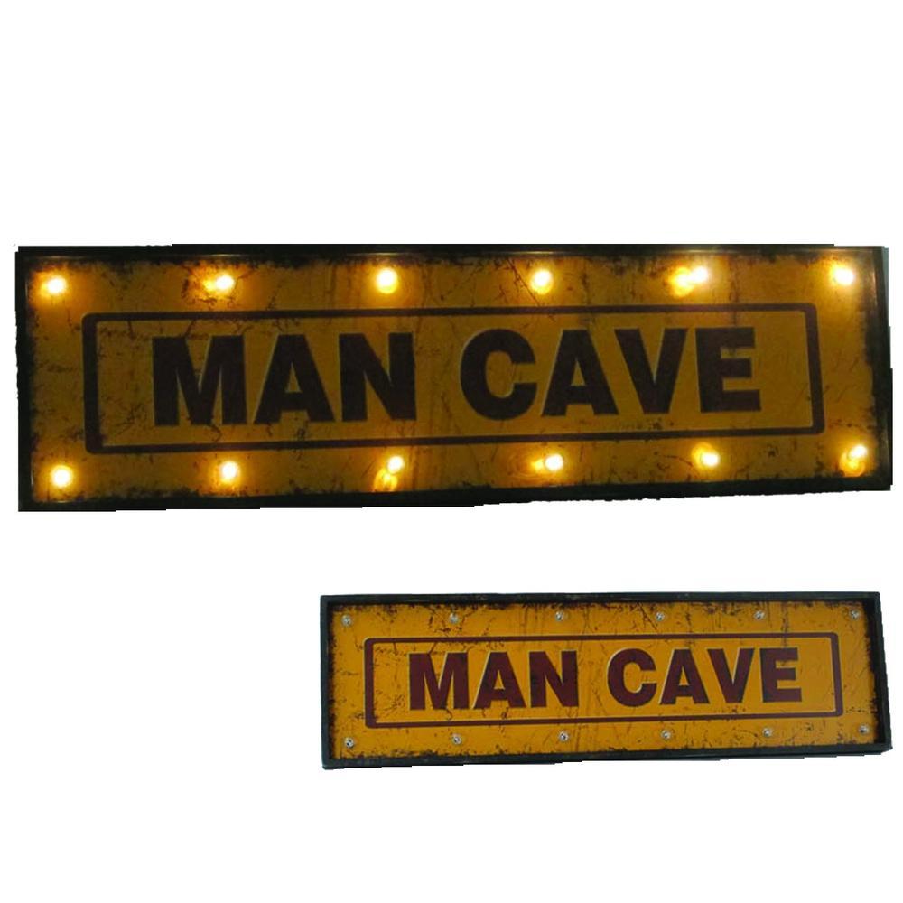 RAM Game Room Metal Sign - 48" Man Cave w/ Lights