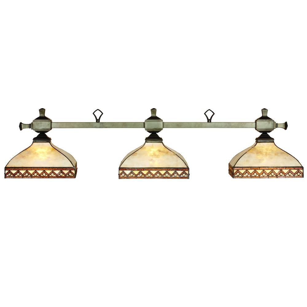 RAM Game Room White Tahoe - 56" 3lt Billiard Light
