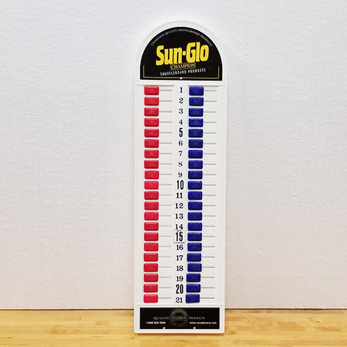 Sun-Glo Shuffleboard All Plastic Scoreboard