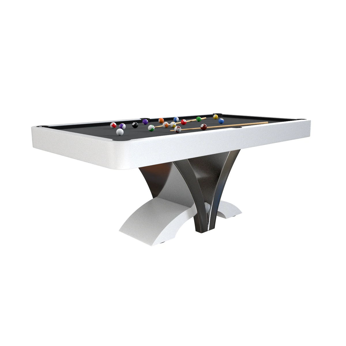 White Billiards Aliya Modern Slate Pool Table